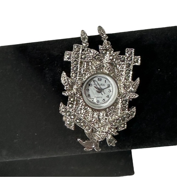 Vintage Jada Industries Silver-Tone Cuckoo Clock Pendant Brooch Japan Movement - Picture 3 of 10